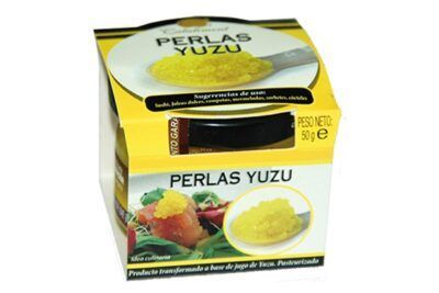 Perlas citricas de yuzu