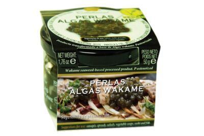 perlas de alga wakame perles esfereicicaión